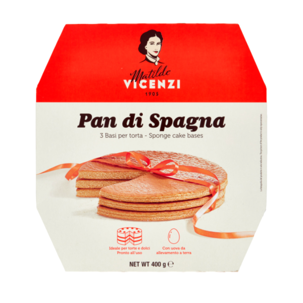 VICENZI SPONGE CAKE BASE X3 400 GR - PAN DI SPAGNA