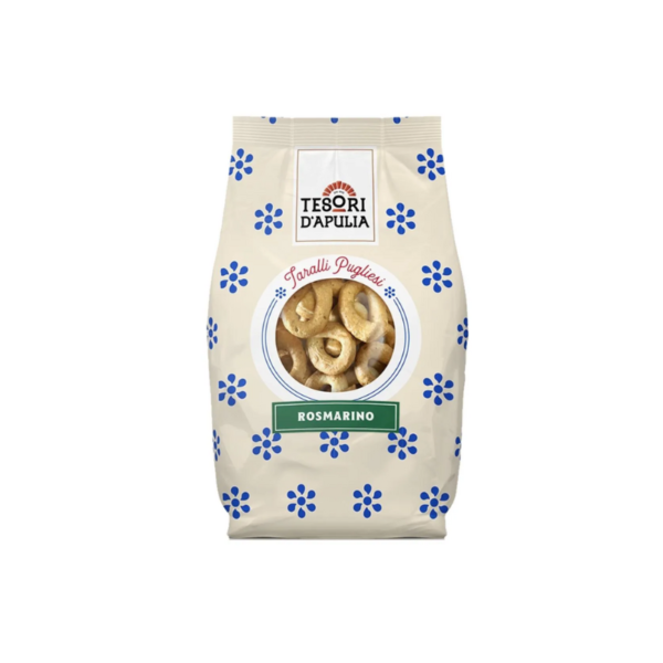 TARALLI ROSMARINO 400 GR - ROSEMARY TARALLI