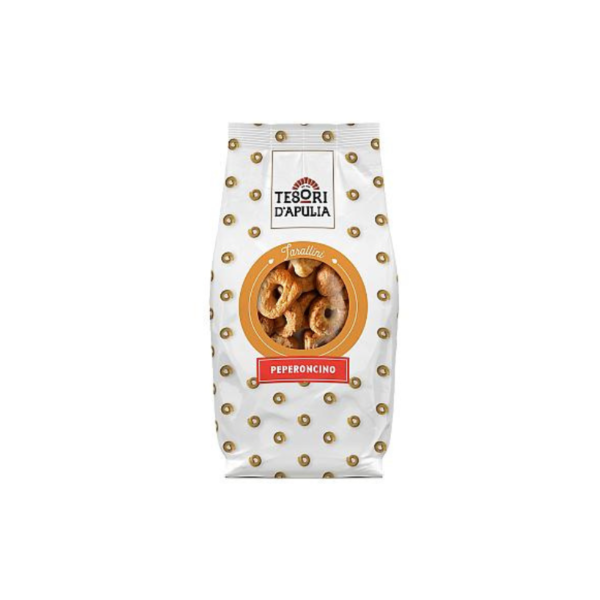 TARALLINI AL PEPERONCINO 200 GR - CHILI PEPPER TARALLI